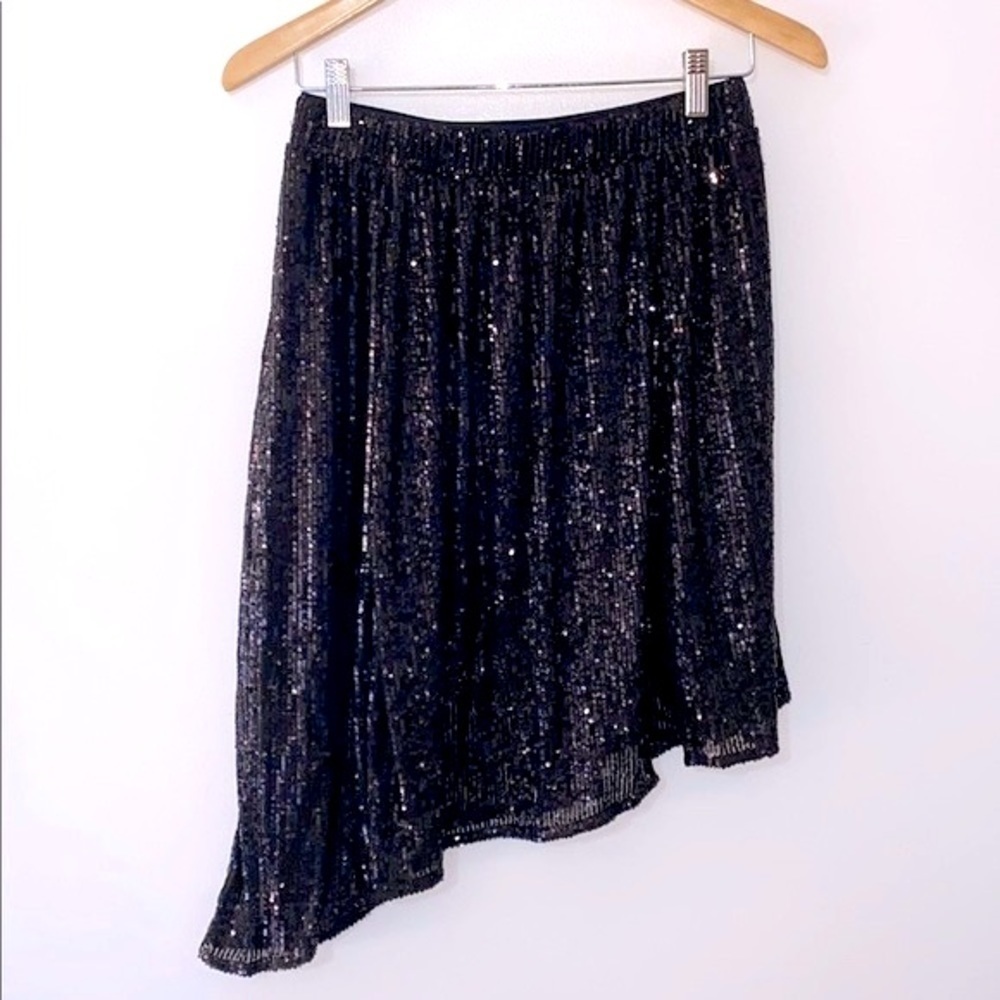Free People Last Dance Black Sequin Skirt - Picture 2 of 5